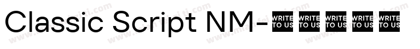 Classic Script NM字体转换